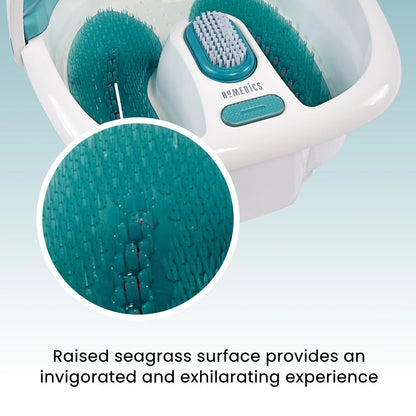 Bubble Spa Elite Footbath with True Heat Boost Power with a 2-In-1 Removable Pedicure Center That Includes a Pedicure Brush and a Pumice Stone, FB-450H