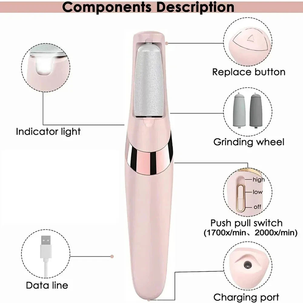 Rechargeable Electric Foot Callus Remover for Smooth Skin