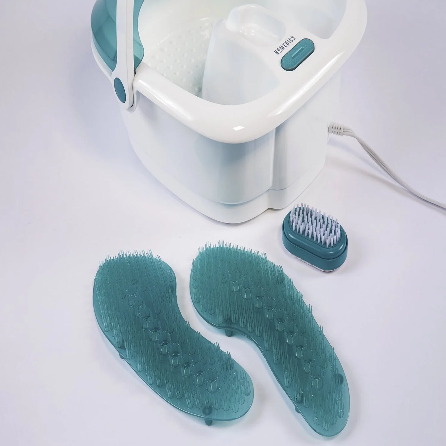 Bubble Spa Elite Footbath with True Heat Boost Power with a 2-In-1 Removable Pedicure Center That Includes a Pedicure Brush and a Pumice Stone, FB-450H